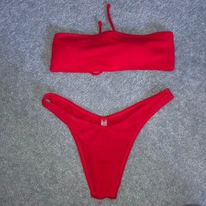 Red Zaful bikini size large